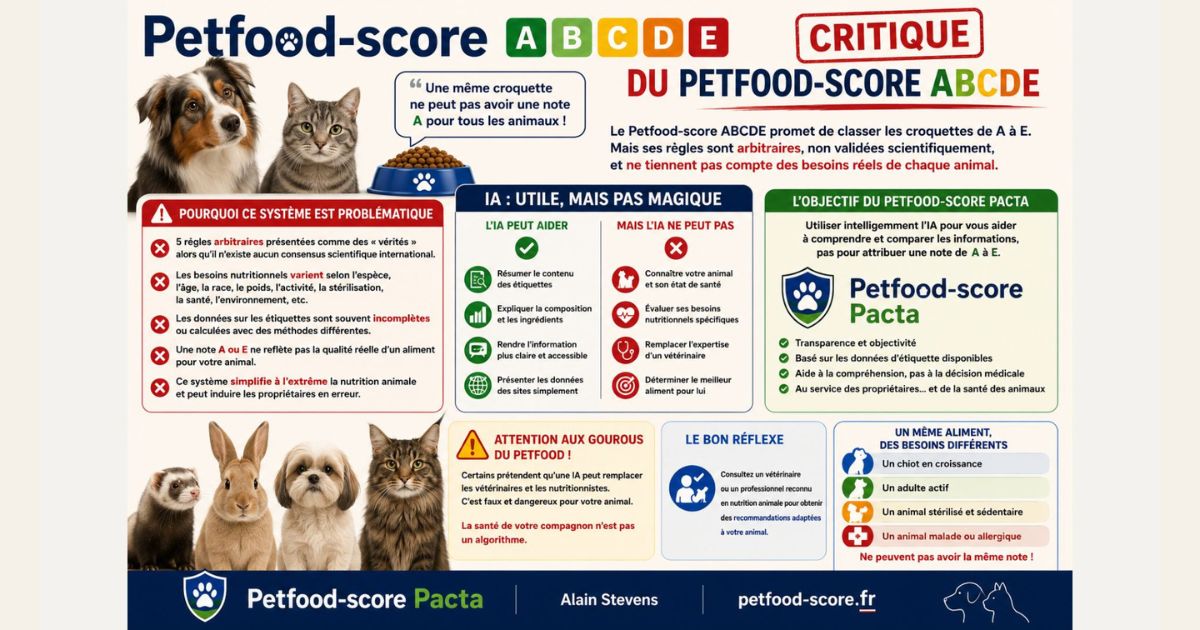 Petfood-Score Pacta : évaluer la fiabilité des informations en nutrition animale