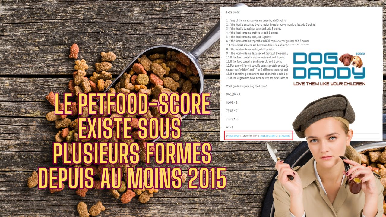 Le Petfood-score ABCDE est-il un nutriscore de la croquette ?