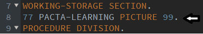 Exemple de programme COBOL PACTA