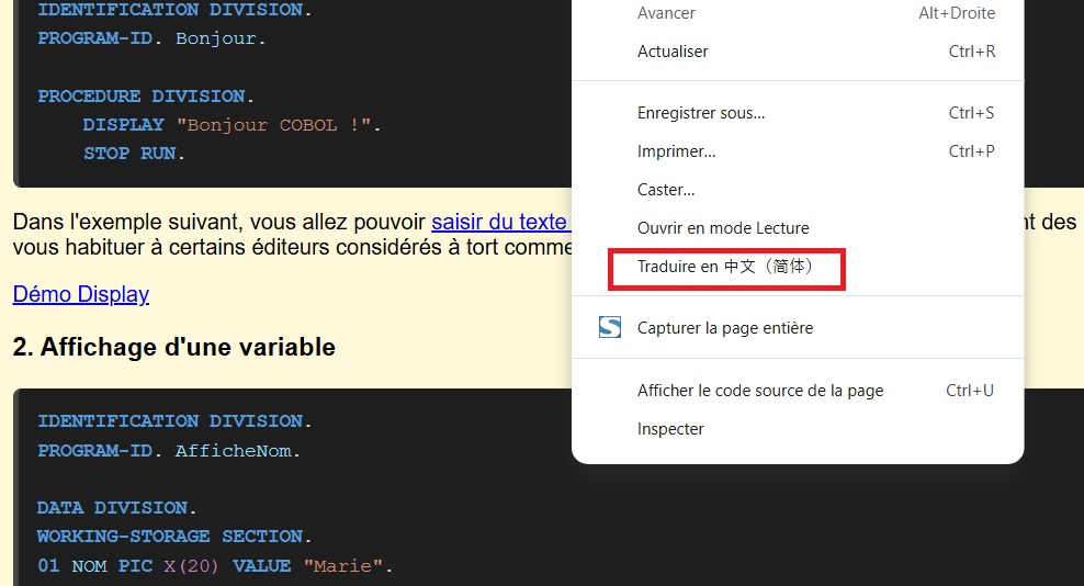 Traduction automatique