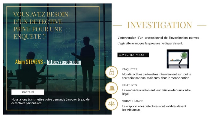 Détective privé Criminalité informatique, usurpation d'identité