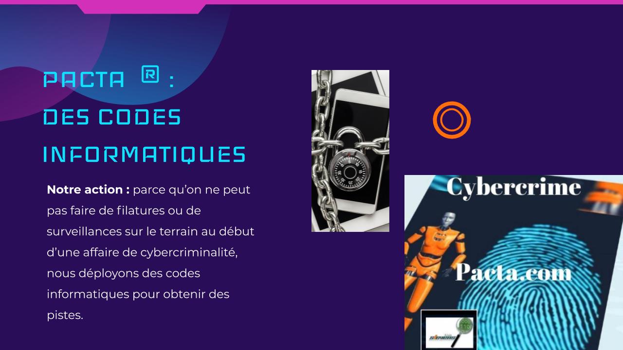 Détective privé Piratage, tentatives d'escroquerie
