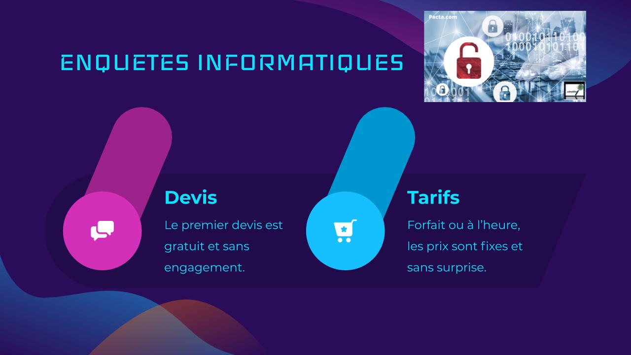 Détective privé Détournement de fonds, diffusion de contenus illicites ou malveillants