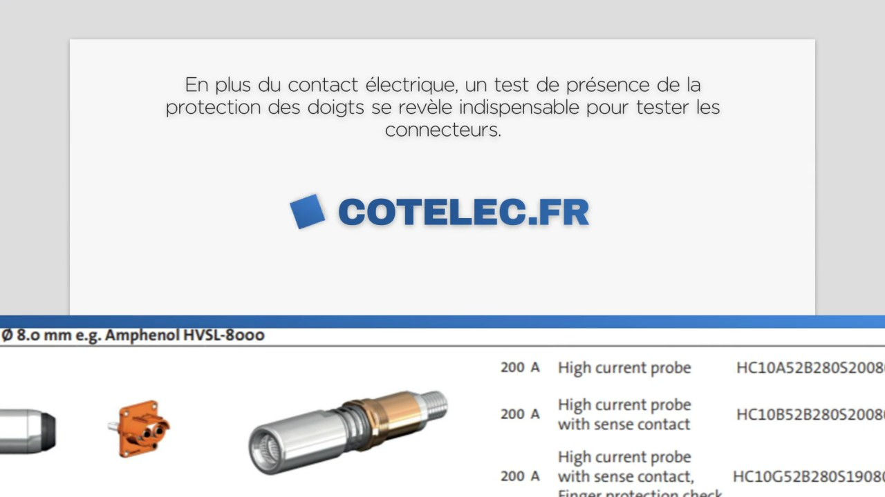 Electromobilité- pointes de test batteries