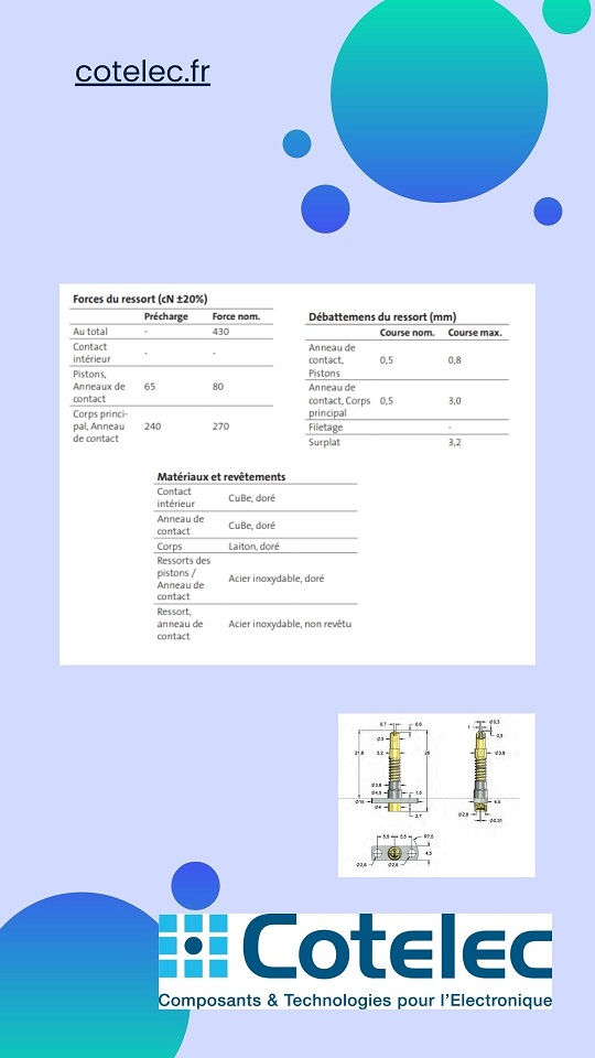 Pointe de test HF Feinmetall HF05-0001 GSG 6 F M-SMP 050