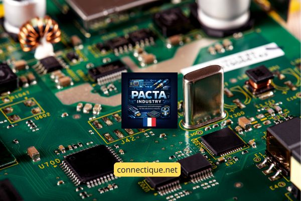 Test ICT sur carte électronique avec pointes de test positionnées sur les points de mesure