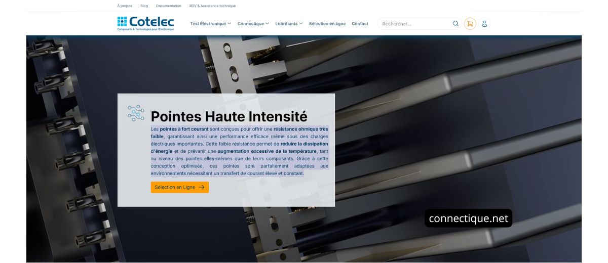 Pointes de test haute intensite