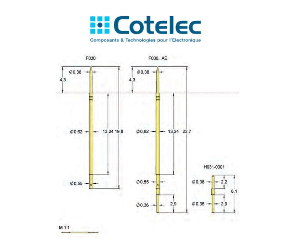Pointe de test Feinmetall F030