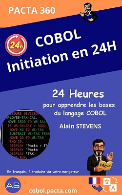Couverture du livre Découverte de COBOL - formation Cobol en 24H