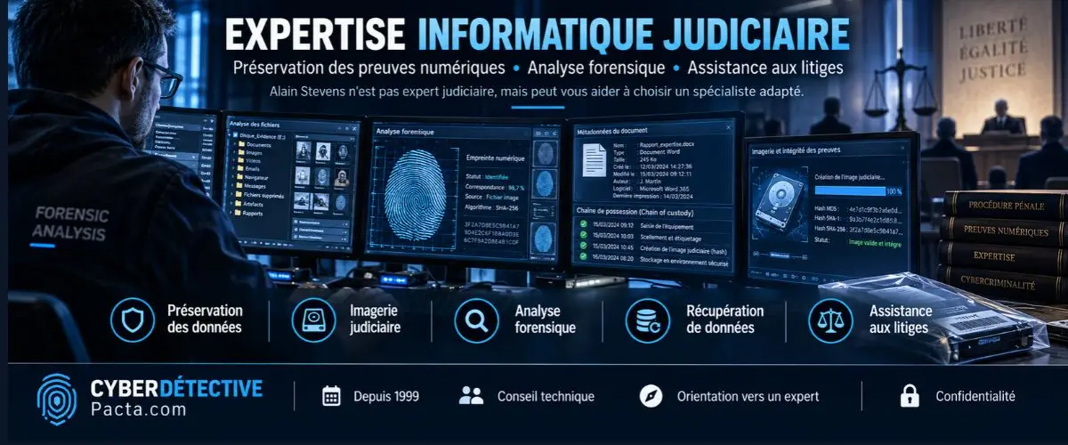 Expertise informatique judiciaire : missions et choix d'un expert | Cyberdétective