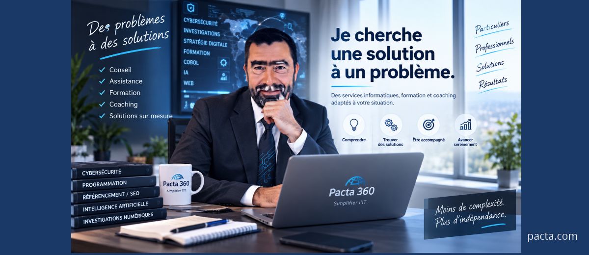 Trouver une solution informatique adaptée à votre problème | Pacta 360