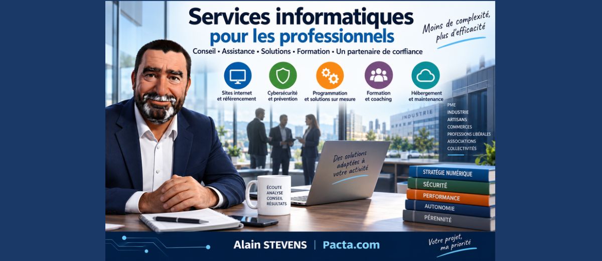 Services informatiques pour les professionnels | Alain Stevens – Pacta 360