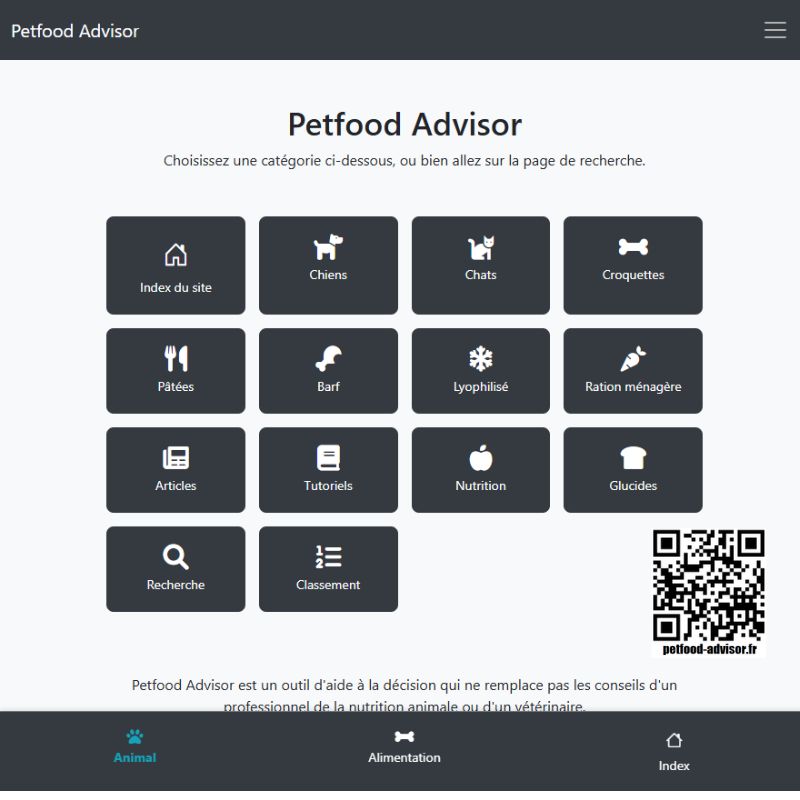 Aplication Petfood Advisor