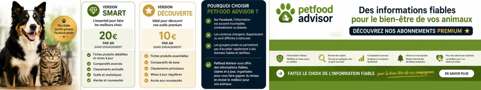Découvrez les abonnements Petfood Advisor