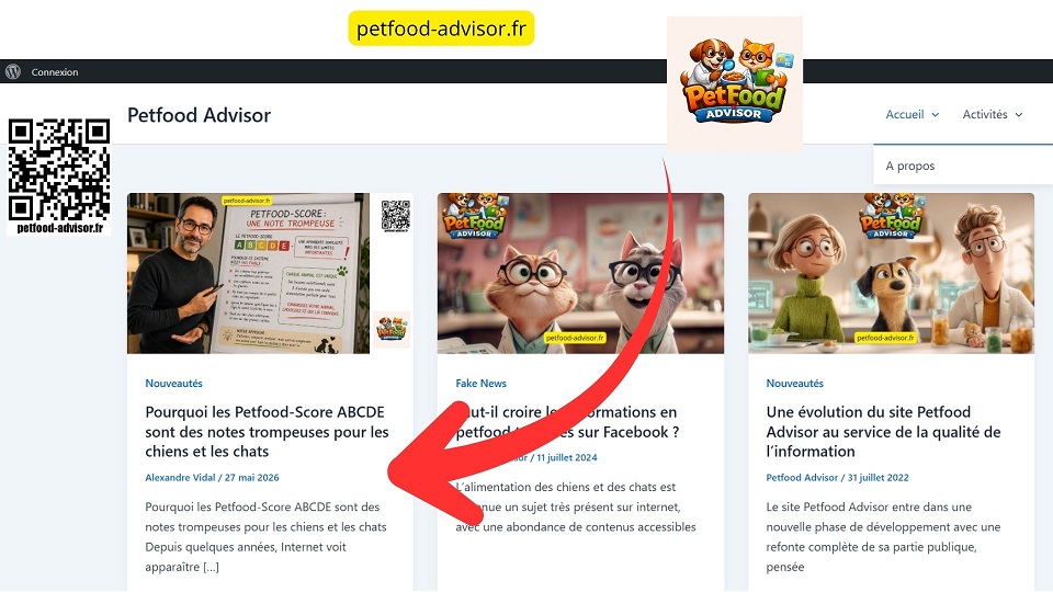 Une explication sur le Petfood-score ABCDE