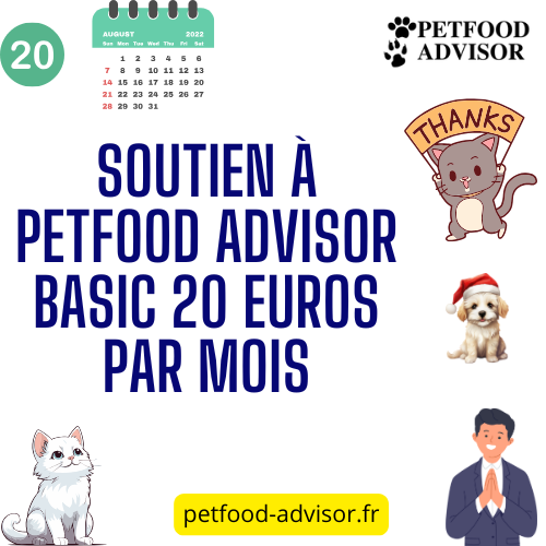 Abonnement Petfood Advisor à 20 euros par mois