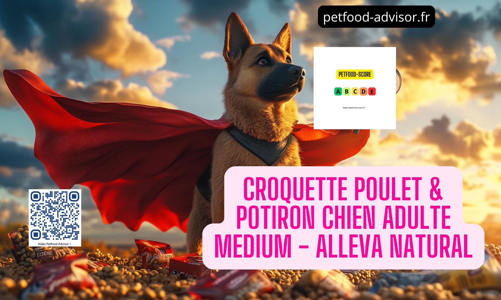 Croquette Poulet & Potiron Chien Adulte Medium – Alleva Natural