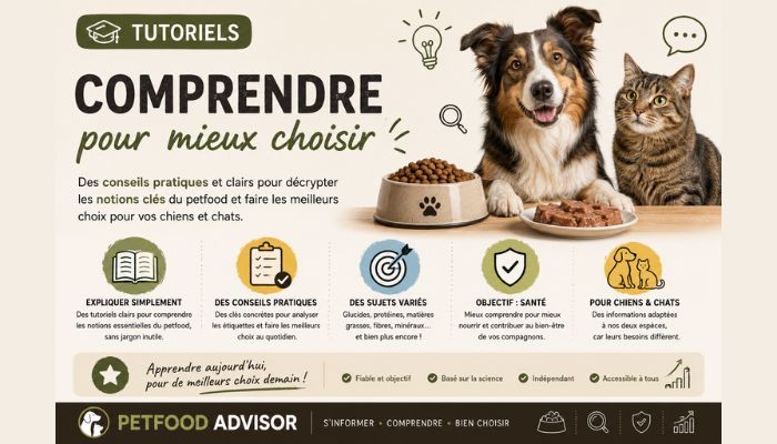 Les tutoriel Petfood Advisor