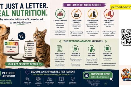 Pet Foof Nutriscore Why animal nutrition cannot fit into a single letter