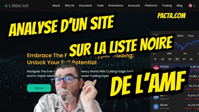 Analyse de la liste noire de l'AMF Analyse de la liste noire de l'AMF